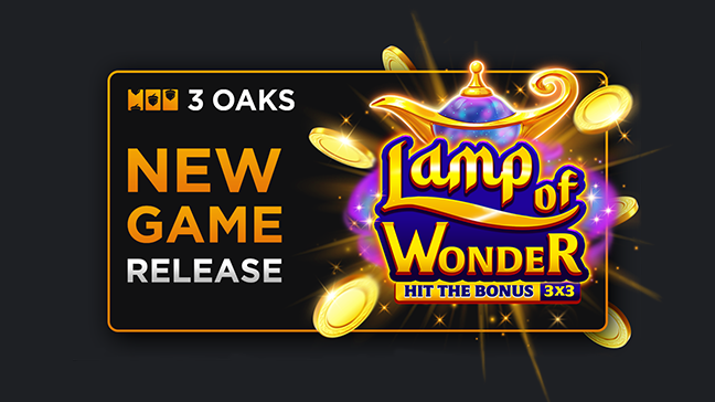 3 Oaks Gaming showcases new Hit the Bonus mechanic in Lamp of Wonder