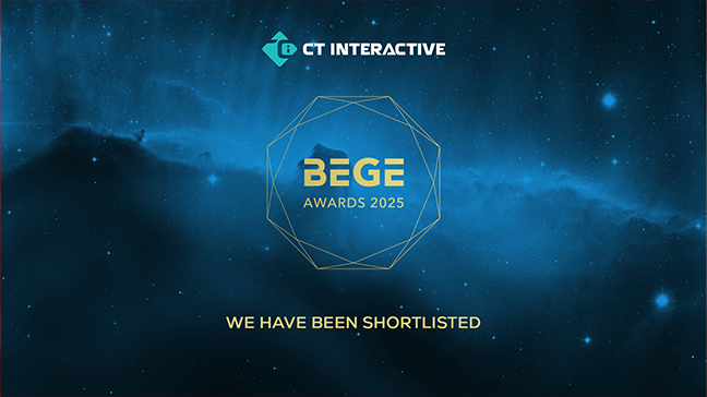 CT Interactive shortlisted in three categories at the BEGE Awards 2025