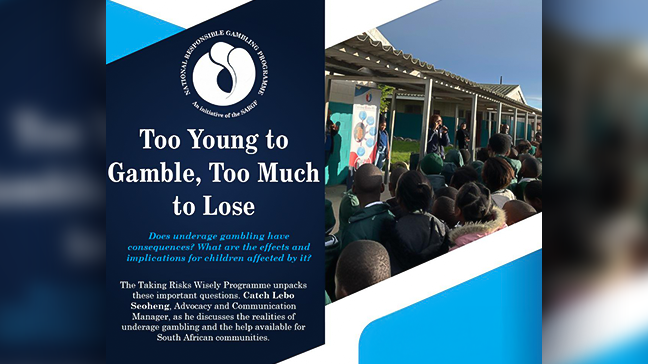 SARGF expands school campaign against underage gambling in Mpumalanga and Eastern Cape