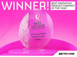 BETCORE wins "Best Innovative Product Company of the Year" at MiGEA Awards 2025