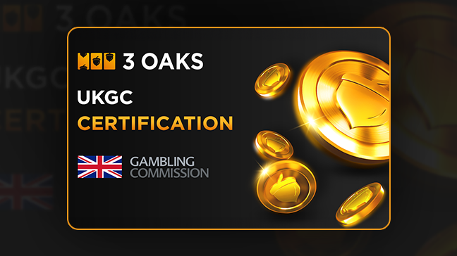 3 Oaks Gaming obtient la certification UKGC pour plus de 50 titres de machines à sous