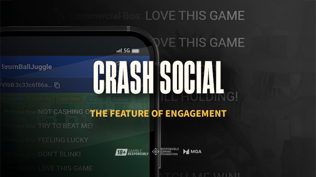 GoldenRace Social Crash, la fonctionnalité d'engagement