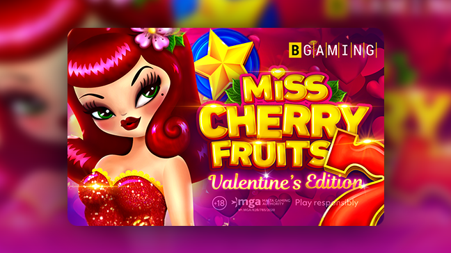 BGaming présente MissCherryFruits : une machine à sous colorée et ludique au charme fruité classique