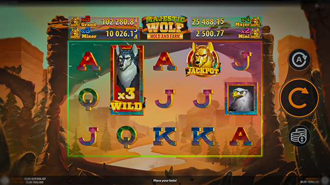 Majestic Wolf : La première machine à sous à jackpot progressif de Mancala Gaming entre en scène