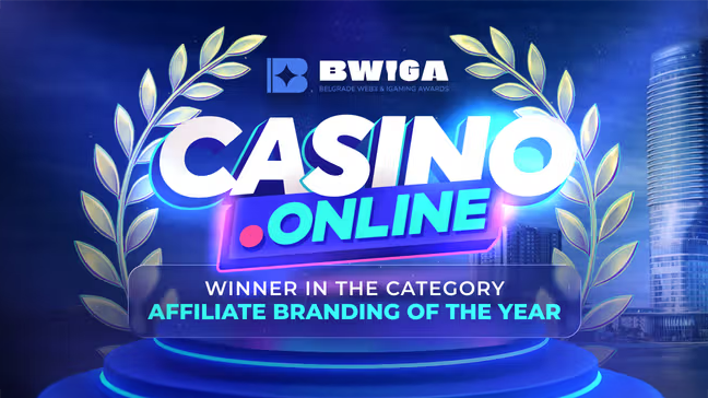 Casino.online célèbre son anniversaire avec un prix de branding