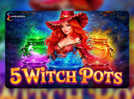Endorphina lance 5 Witch Pots : magie d’Halloween, Hold & Win, Free Games