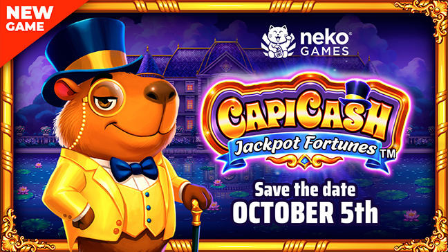Neko Games® apporte gros gains et un capybara richissime au bingo instantané avec Capi Cash Jackpot Fortunes™
