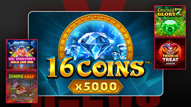 REEVO présente 16 Coins ™ x5000 de Wazdan, un nouveau format de machine à sous audacieux avec un potentiel de gain incroyable