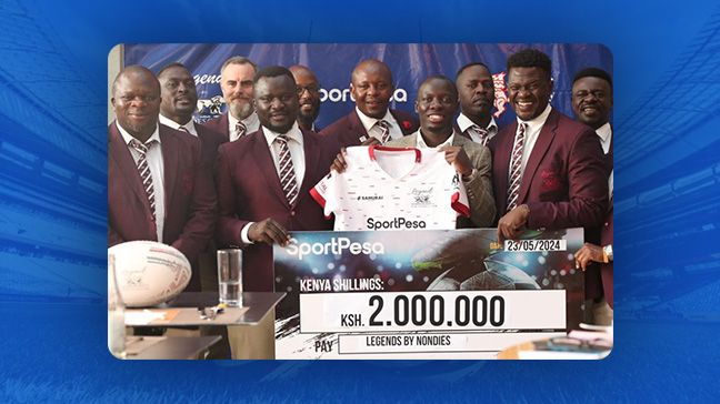 SportPesa fait don de 2 millions de KES aux Kenya Rugby Legends pour un match amical contre l'Ouganda