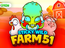  2 302 GameBeat présente Sticky Wild: Farm 51, une aventure agricole de science-fiction à forte volatilité et gains cosmiques
