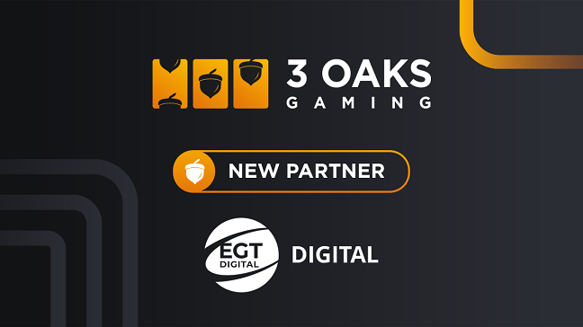 3 Oaks Gaming signe un partenariat avec EGT Digital