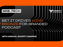 Le podcast « Bet It Drives » de GR8_TECH remporte le bronze aux 18e Shorty Awards