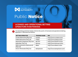 La Gambling Authority du Botswana publie la liste des opérateurs de paris licenciés
