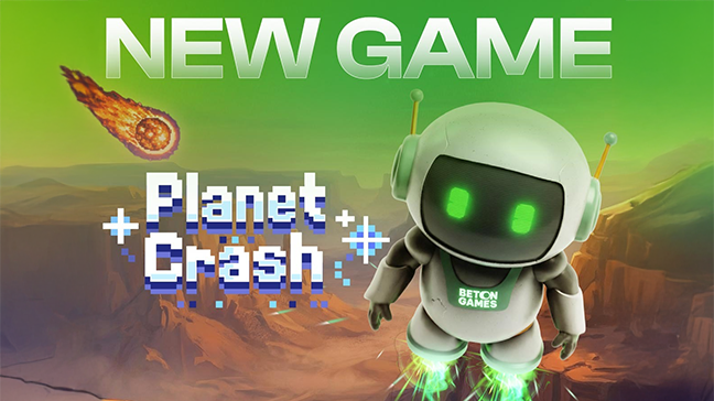 Bet On Games annonce le lancement de Planet Crash, un jeu de crash intergalactique