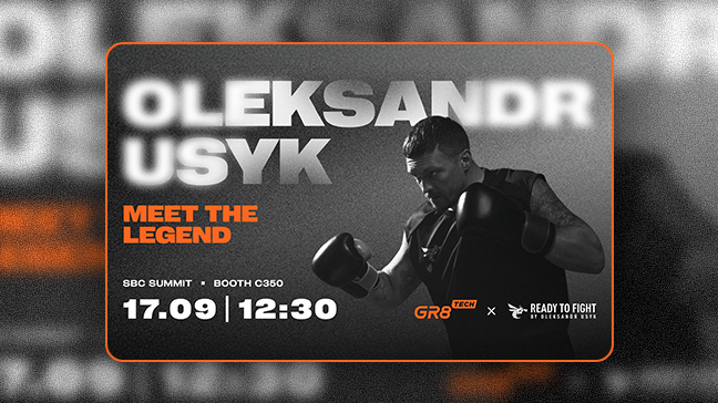 CHAMPION DES POIDS LOURDS. ACTIVÉ: Oleksandr Usyk rejoint GR8 Tech au Sommet SBC 2025