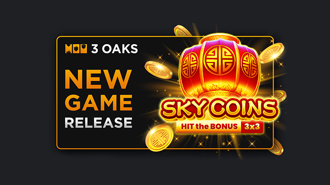 3 Oaks Gaming lance le dernier titre Hit the Bonus Sky Coins