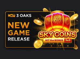 3 Oaks Gaming lance le dernier titre Hit the Bonus Sky Coins