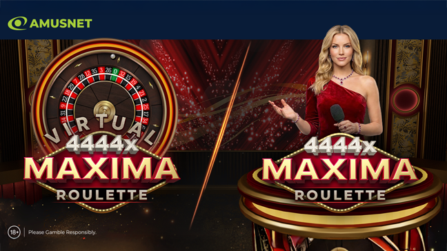 Amusnet enrichit son offre de casino en direct avec Maxima Roulette 4444x et son multiplicateur record