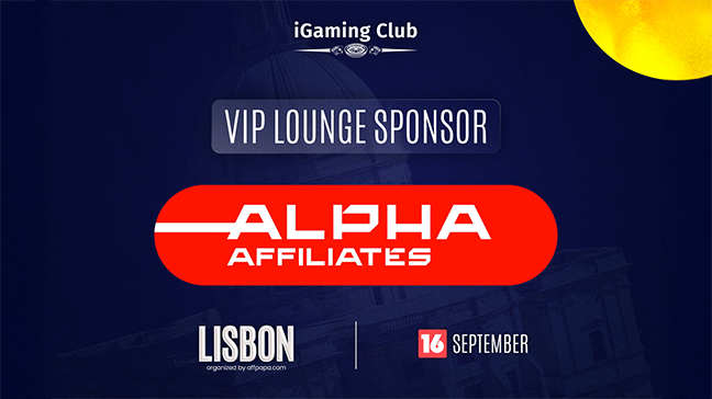 Alpha Affiliates en tant que sponsor du salon VIP pour l'iGaming Club Lisbon 2025