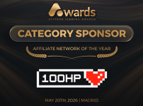 100HP, sponsor de catégorie aux AffPapa iGaming Awards 2026