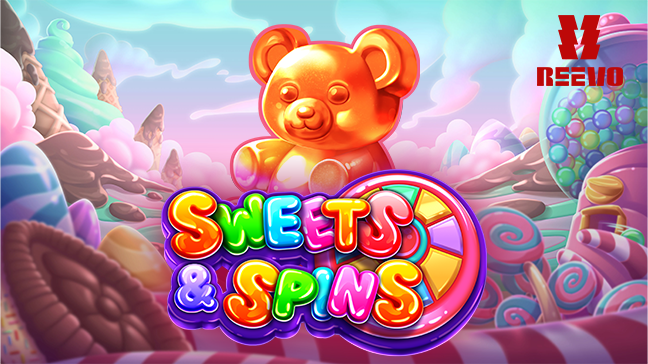 REEVO présente une machine à sous Sweets & Spins avec une roue bonus excitante