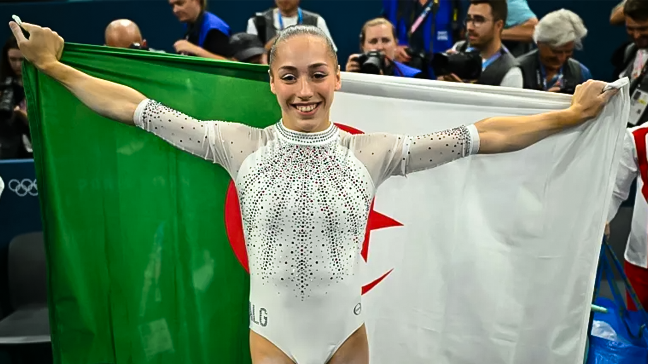 L'Algérie célèbre Kaylia Nemour, première gymnaste africaine à remporter l'or olympique