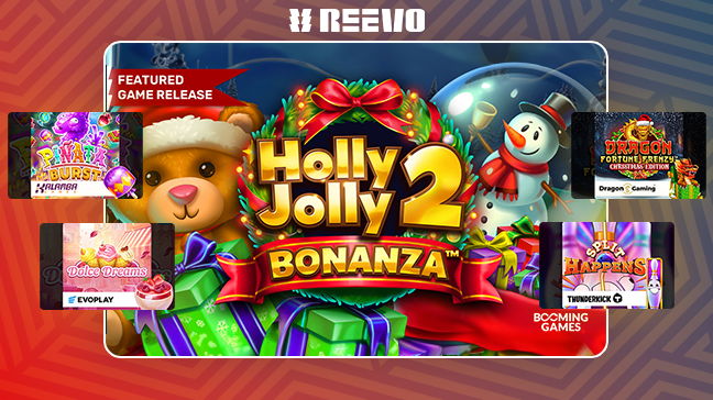 Célébrez la saison avec la gamme festive de REEVO : Holly Jolly Bonanza 2 et plus encore !