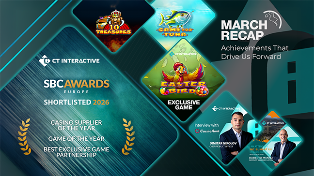 CT Interactive réalise un mois de mars exceptionnel avec de nouveaux jeux et une forte présence dans l'industrie mondiale