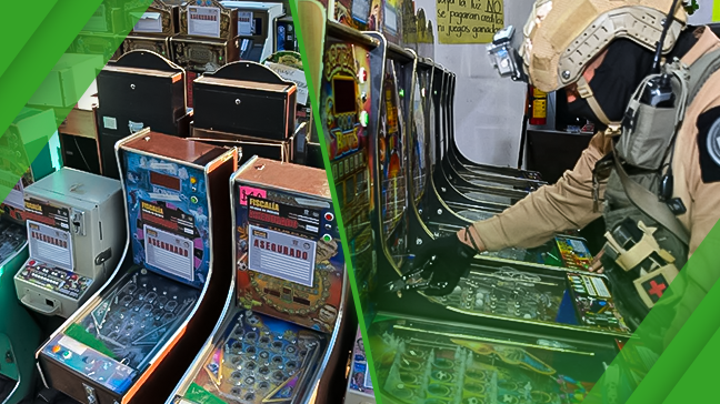 L’État de Mexico saisit 2 700 machines à sous illégales lors de l’opération « Dos de Bastos »