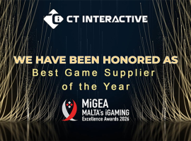 CT Interactive remporte le prestigieux prix du Meilleur Fournisseur de Jeux de l'Année aux MiGEA Awards 2026
