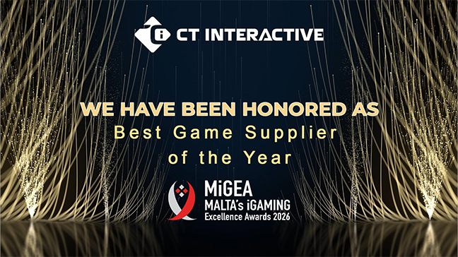 CT Interactive remporte le prestigieux prix du Meilleur Fournisseur de Jeux de l'Année aux MiGEA Awards 2026