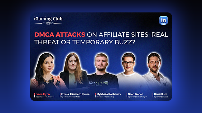 iGaming Club lance un webinaire en direct sur LinkedIn consacré aux attaques DMCA