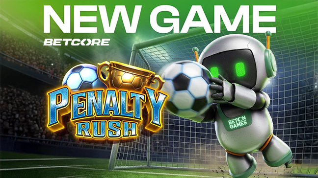BETCORE présente Penalty Rush, un jeu de football développé par Bet on Games