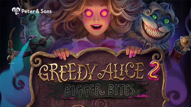 Peter & Sons présente Greedy Alice 2: une machine à sous Wonderland sombre 