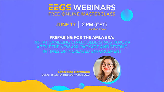 L'EEGS organise un webinaire sur l'AMLA et l'application croissante de la loi AML