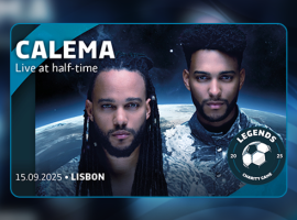 Calema se produira au Legends Charity Game à Lisbonne