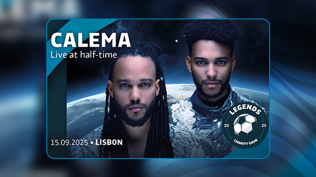 Calema se produira au Legends Charity Game à Lisbonne