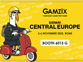 Gamzix Poursuit le voyage Derrière les bobines au SiGMA Central Europe 2025 à Rome