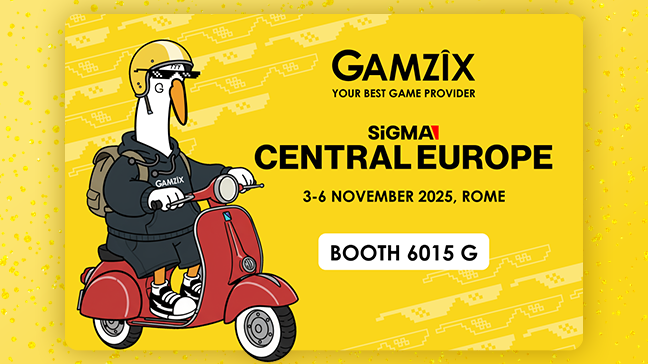 Gamzix Poursuit le voyage Derrière les bobines au SiGMA Central Europe 2025 à Rome