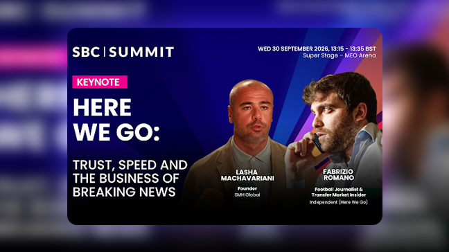 C'est parti ! Fabrizio Romano, la star du journalisme spécialisée dans les transferts de football, tête d'affiche du SBC Summit