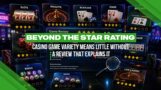 Au-delà des étoiles : La variété des jeux de casino ne signifie rien sans une analyse approfondie