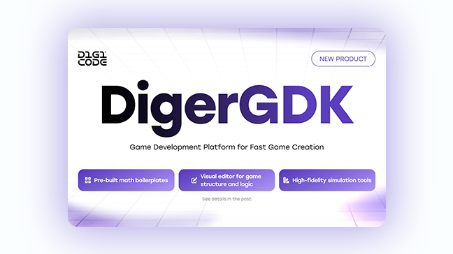 Digicode lance DigerGDK : Créez du contenu de jeu exclusif en 4 semaines et conservez 100 % de vos revenus bruts de jeux (RBJ)