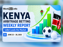 Rapport hebdomadaire sur les paris d’arbitrage au Kenya : 1xBet domine le marché du 22 au 28 juin 2026
