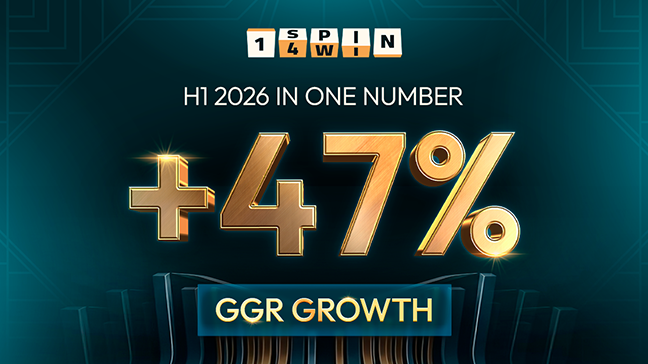 1spin4win enregistre une forte croissance au premier semestre 2026, avec un chiffre d'affaires brut des jeux (GGR) en hausse de 47 % sur un an