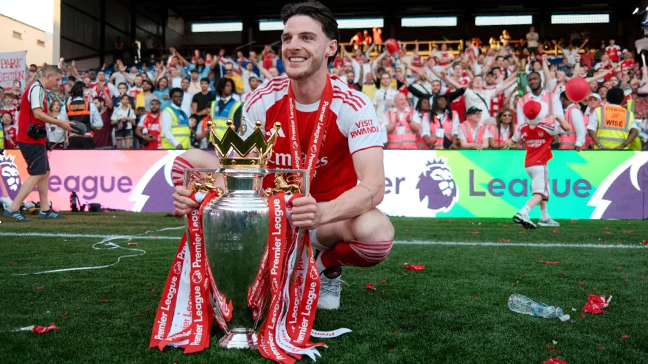 Declan Rice élu meilleur joueur de Premier League 2025/26 par la BBC alors qu’Arsenal domine les récompenses