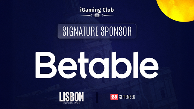 Betable devient sponsor principal de l'iGaming Club Lisbon