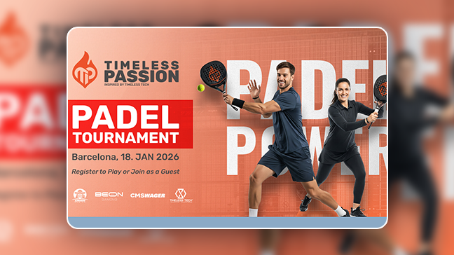 Timeless Passion lance le Tournoi de Padel 2026 à Barcelone : un nouveau rendez-vous incontournable du secteur iGaming avant l’ICE