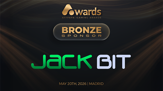 Jackbit rejoint les AffPapa iGaming Awards 2026 en tant que sponsor Bronze