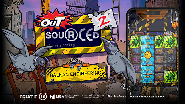 Nolimit City travaille à temps plein dans sa dernière sortie Outsourced 2: Balkan Engineering