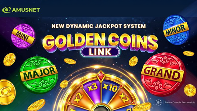 Amusnet lance le lien Golden Coins – Une nouvelle expérience de jackpot progressif